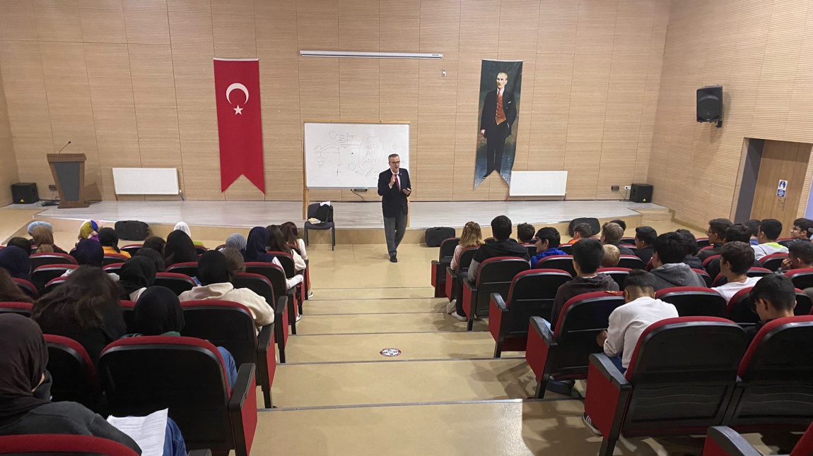 Prof. Dr.  Ahmet Nedim SERİNSU okulumuzda konferans verdi. 